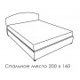 Кровать Милена 1600 с матрасом